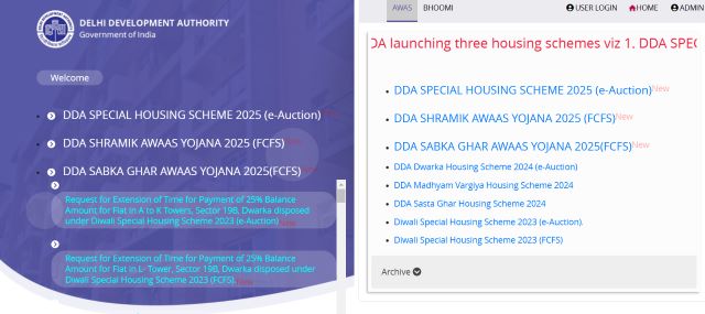 DDA housing portal